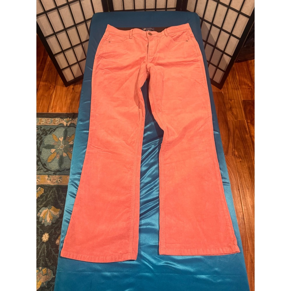 Democracy AbSolution Coral Pink Bootcut Jeans Size 16 NWOT Stretch